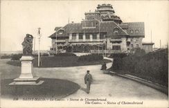 CPA Saint Malo Le Casino Statue de Chateaubriand The Casino Statue OF Chateaubriand 