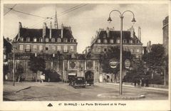 CPA St Malo La Porte St Vincent et la Plage 