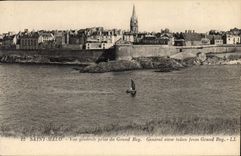 CPA Saint Malo Vue Generale Prise du Grand Bey General View taken from Grand Bey