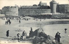 CPA Saint Malo Le Chateau et la Grande 