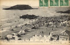 CPA Saint Malo La Plage de Bon Secours et le Grande Bey 