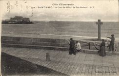 CPA Cote d'Emeraude Saint Malo La Croix du Sillon Le Fort National 