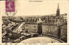 CPA Cote d'Emeraude Saint Malo Vue Generale 