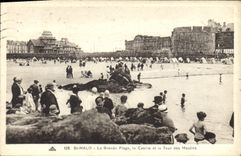CPA Saint Malo La Grande Plage le Casino et le Tour des Moulins 