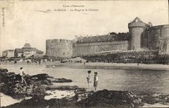 CPA Saint Malo La Plage et le Chateau 