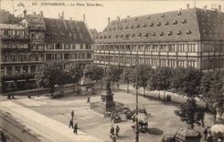 CPA Strasbourg La Place Gutenberg 