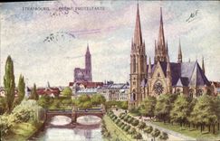 CPA Strasbourg L'Eglise Protestante 