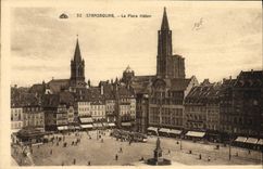 CPA Strasbourg La Place Kieber 