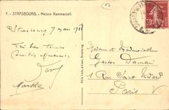 CPA Strasbourg Maison Kammerzell 