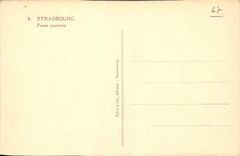 CPA Strasbourg Ponts couverts 