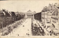 CPA Strasbourg La Place Broglie et le Theatre 