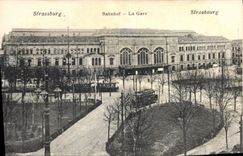 CPA Strasbourg La Gare 