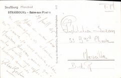 CPA Strasbourg Bains aux Plantes 