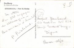 CPA Strasbourg Pont St Nicholas 
