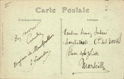 CPA Montpellier Perspective de la Rue Nationale et l'Eglise Sainte Anne 