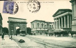CPA Montpellier Palas de Justice Arc de Triomphe 