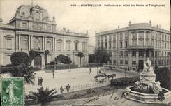 CPA Montpellier Prefecture et Hotel des Postes et Telegraphes 