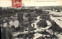 CPA Montpellier jardin de l'Esplanade 