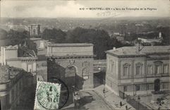 CPA Montpellier L'Arc de Triomphe et le Peyrou 