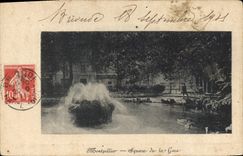 CPA Montpellier Square de la Gare 