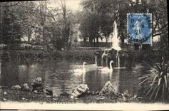 CPA Montpellier Square de la Gare 