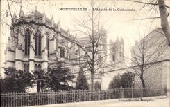 CPA Montpellier L'Abside de la Cathedrale 