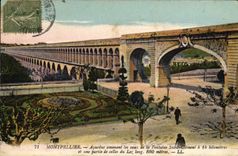 CPA Montpellier Aqueduc amenant les eaux de la Fontaine Saint Clement a 14 kilometres et une partie 