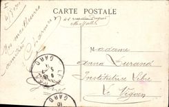 CPA Montpellier Square de la Gare de Palavas