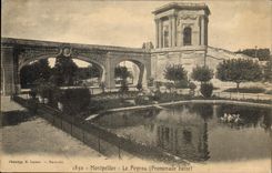 CPA Montpellier Le Peyrou Promenade basse 