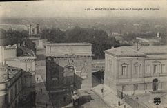 CPA Montpellier L'Arc de Triomphe et le Peyrou 