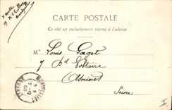 CPA Montpellier Buste Planchon Square de la Gare 
