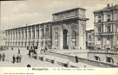 CPA Montpellier Arc de Tromphe et Palais de Justice 