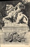 CPA Montpellier Promenade du Peyrou Lion par Injelbert 