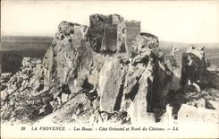 CPA La Provence Les Baux Cote Oriental et Nord du Chateau 