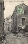 CPA Les Baux Rue des Fours et le Chateau 