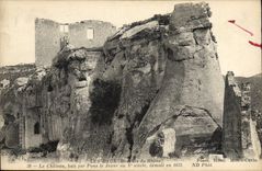 CPA Les Baux Bouches du Rhone Le Chateau bati par pons le Jeune au X siecle demoli en 1633 