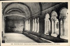 CPA Montmajour Galerie des Tombeaux des Comtes de Provence XII siecle 