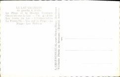 CPA Le Lac Chambon de gauche a droite 