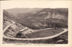 CPA Gorges du Loup AM Les Lacets de la route de Gourdon 