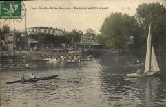 CPA Les Bords de la Marne Restaurant Convert 