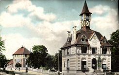 CPA Saint Andre de L'Eure Eure La Mairie et les Ecoles 