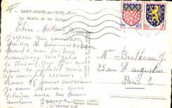 CPA Saint Andre de L'Eure Eure La Mairie et les Ecoles 