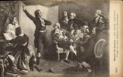 CPA Musee du Louvre Pils Isidore 1813 1875 Rouget de l'Isle chantant la Marseillaise 