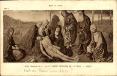 CPA Musee du Louvre Ecole Francaise XV Le Christ descendu de la Croix 