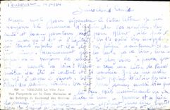 CPM Toulouse La Ville Rose Vue Plangeante sur la Gare Matabiao et les Buildings du Boulevard des Min