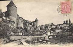 CPA Semur Le Donjon et le Pont Pinard 