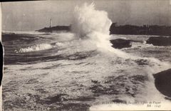 CPA Biarritz Cote Basque Effets de Vague 