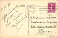 CPA Versailles Le Chateau vu du Parc