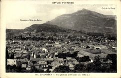 CPA Chambery Vue generale et Nivolet (alt 1546 m)