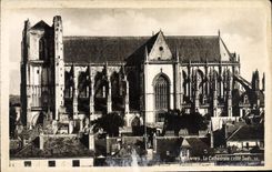 CPA Mantes La Cathedrale (Cote sud)